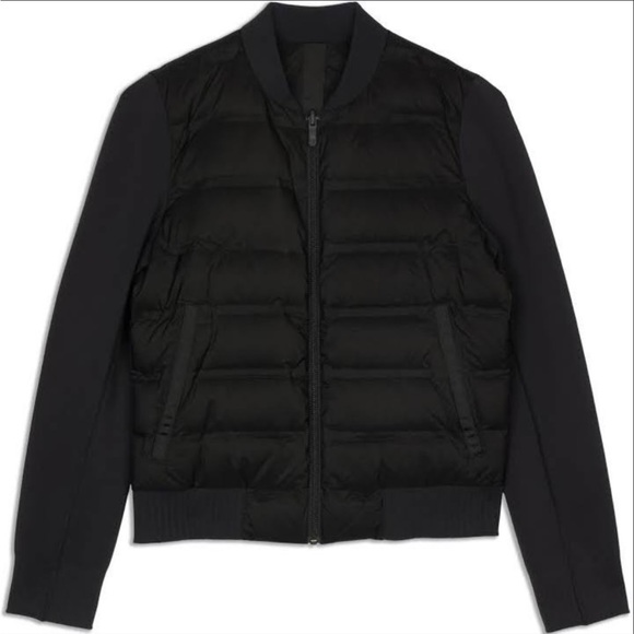 Lululemon Down and Around Bomber Reversible Jacket Coat Black Size 6 - Picture 1 of 8